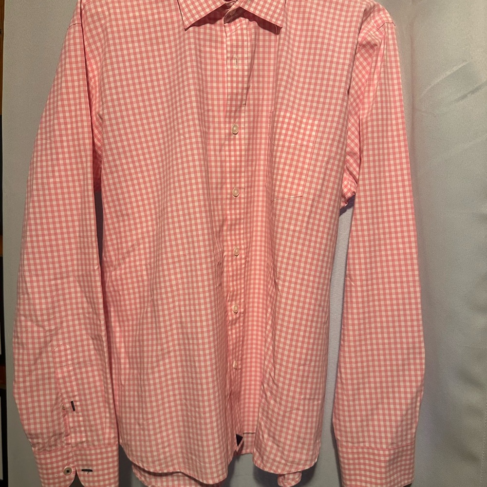 Men's Pink Gingham Shirt